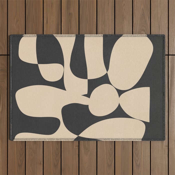 Modern Art Form 1 Outdoor Rug Gallery Image 1