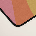 Retro Dream Liquid Swirls Abstract Ochre Orange Pink Cream Desk Mat Gallery Image 4