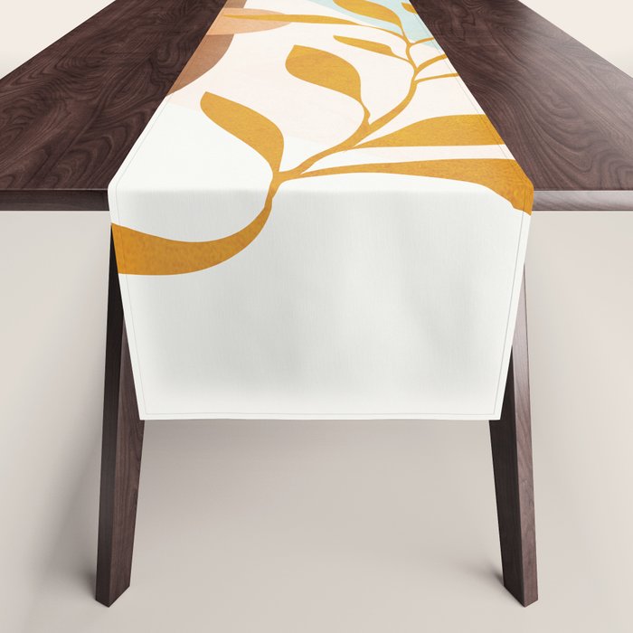 Soft Abstract Shapes 01 Table Runner Gallery Image 1