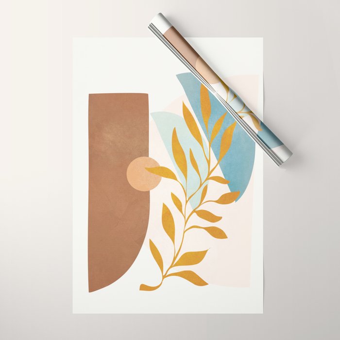 Soft Abstract Shapes 01 Wrapping Paper Gallery Image 1