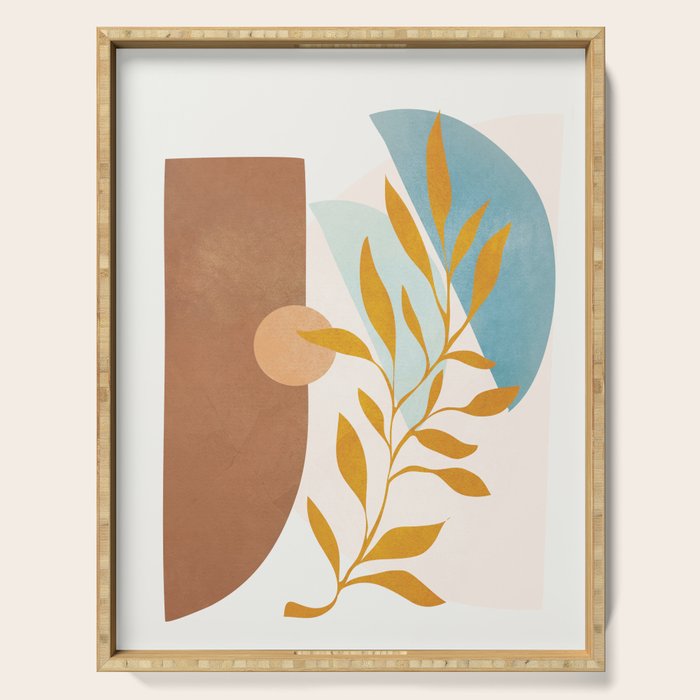 Soft Abstract Shapes 01 Serving Tray Gallery Image 1
