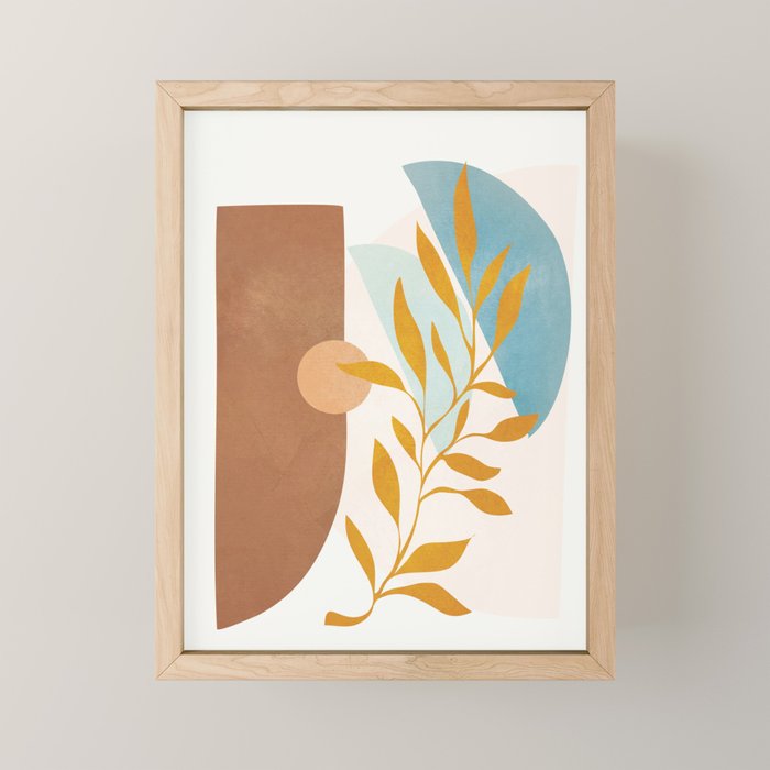 Soft Abstract Shapes 01 Mini Art Print Gallery Image 1