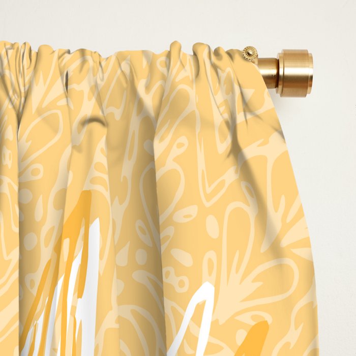 Mandala, Sunflower Prints, Yellow Window Curtain Gallery Image 2