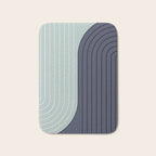 Two Tone Line Curvature XXII  Bath Mat Gallery Image 1