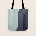 Two Tone Line Curvature XXII  Tote Bag Gallery Image 1