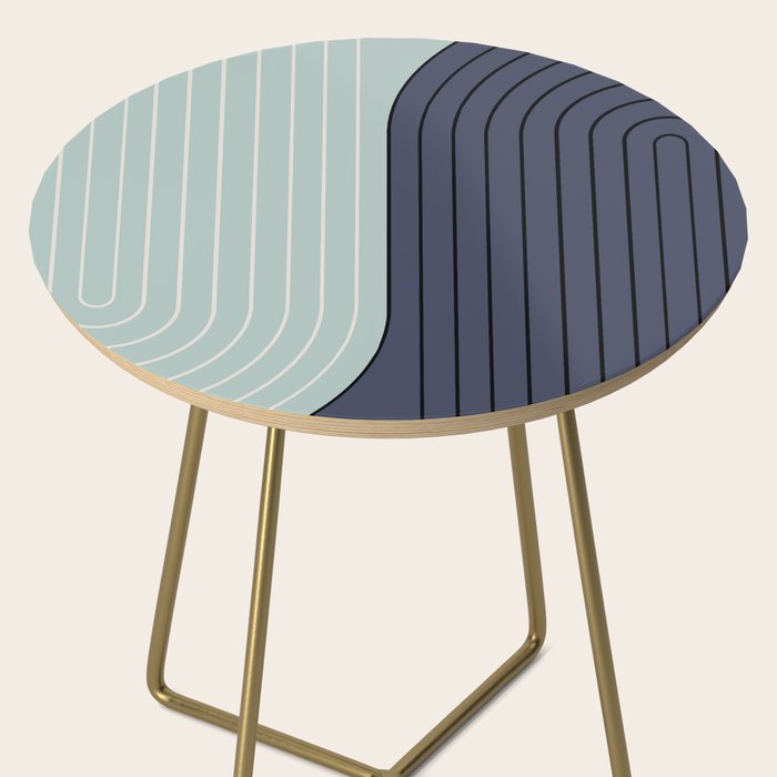 Two Tone Line Curvature XXII  Side Table Gallery Image 2