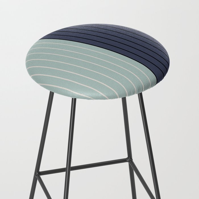 Two Tone Line Curvature XXII  Stool Gallery Image 2