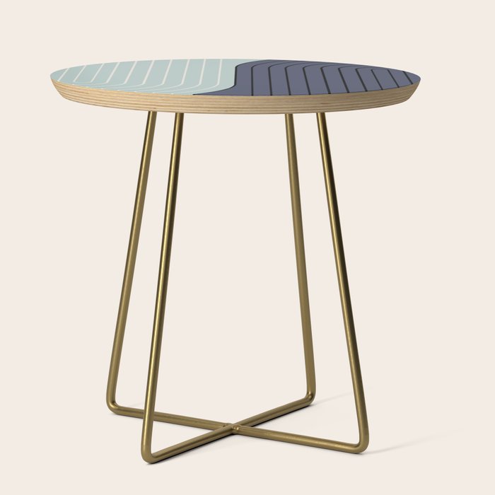 Two Tone Line Curvature XXII  Side Table Gallery Image 1