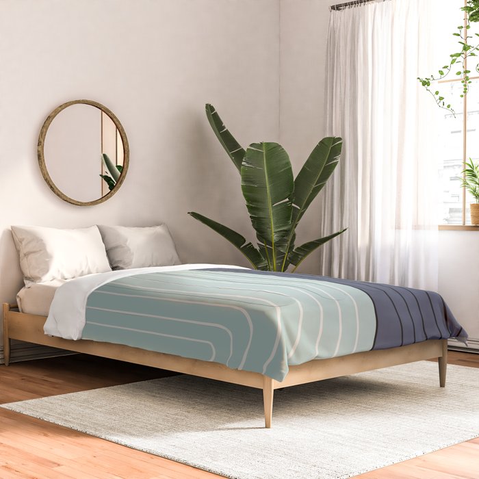 Two Tone Line Curvature XXII  Comforter Gallery Image 2