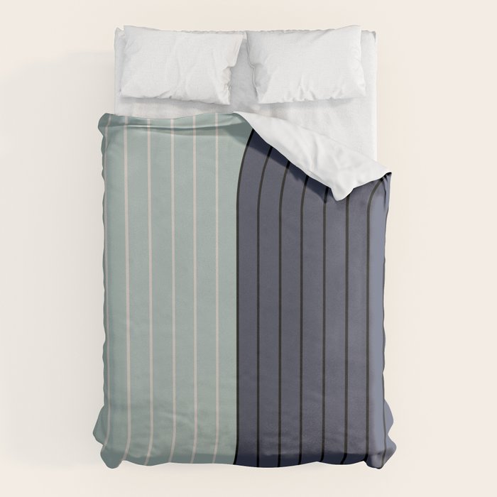 Two Tone Line Curvature XXII  Duvet Cover Gallery Image 6