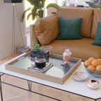 Two Tone Line Curvature XXII  Serving Tray Gallery Image 2