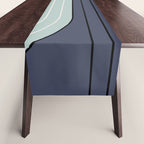 Two Tone Line Curvature XXII  Table Runner Gallery Image 1