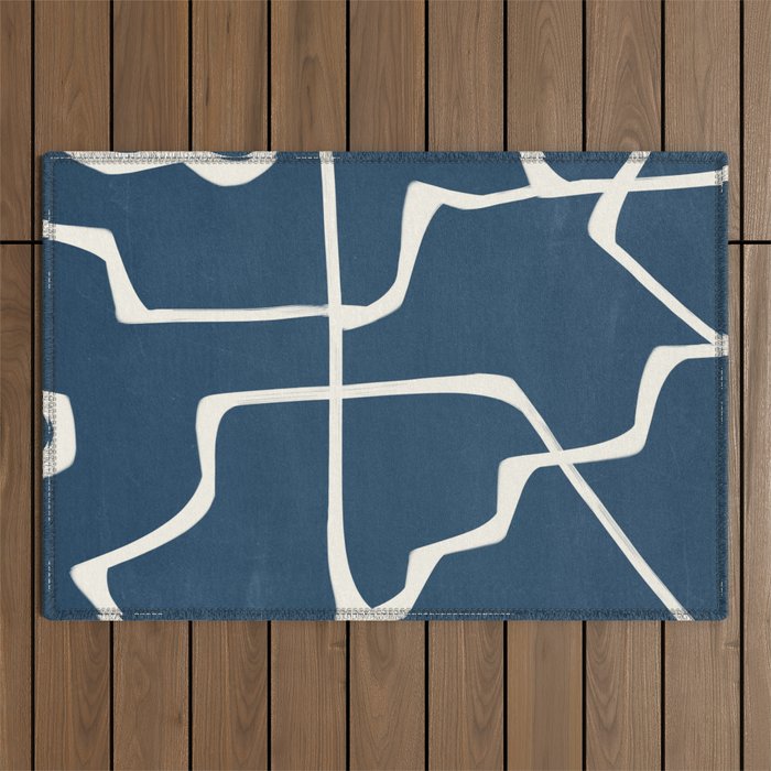 Abstract Lines 3 Outdoor Rug Gallery Image 1