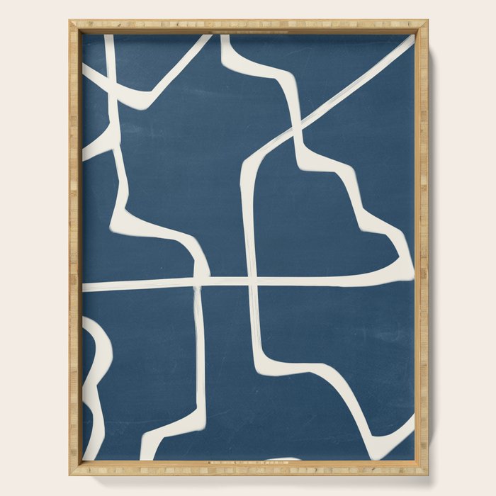 Abstract Lines 3 Serving Tray Gallery Image 1