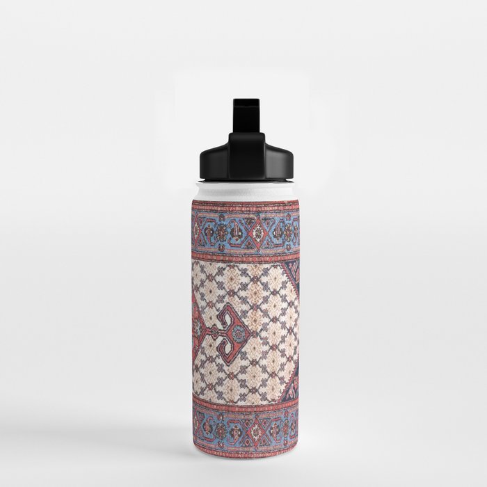Hamadan  Antique Persian Rug Print Water Bottle Gallery Image 2