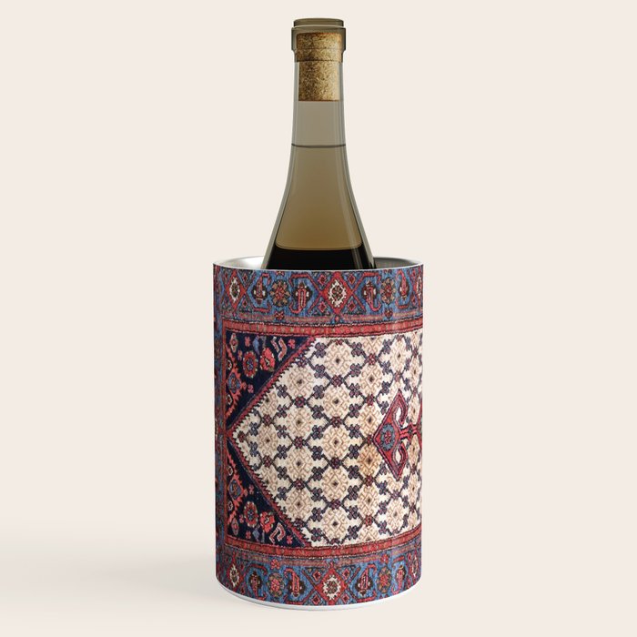 Hamadan  Antique Persian Rug Print Wine Chiller Gallery Image 2