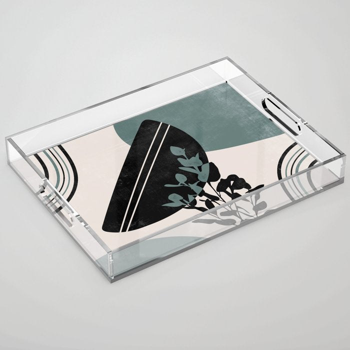 Eucalyptus Boho Botanical Acrylic Tray Gallery Image 1