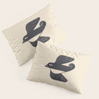 Minimal Blackbird No. 4 Pillow Sham Gallery Image 3