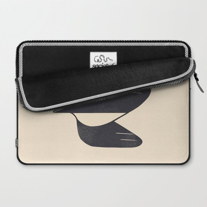 Minimal Blackbird No. 4 Laptop Sleeve Gallery Image 2