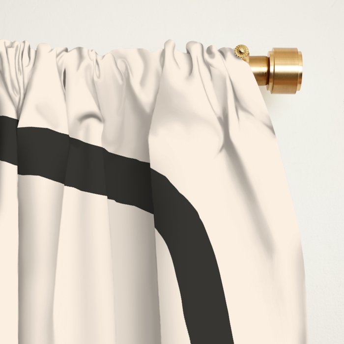 Lady Portrait Abstract Minimal  Line Art Window Curtain Gallery Image 2