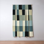 Bold Muted Checks Pattern - Large III Window Curtain Gallery Image 3