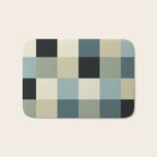 Bold Muted Checks Pattern - Large III Bath Mat Gallery Image 1
