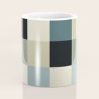 Bold Muted Checks Pattern - Large III Coffee Mug Gallery Image 4
