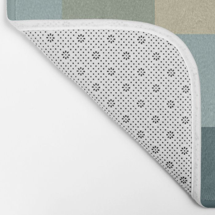 Bold Muted Checks Pattern - Large III Bath Mat Gallery Image 2