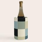 Bold Muted Checks Pattern - Large III Wine Chiller Gallery Image 2
