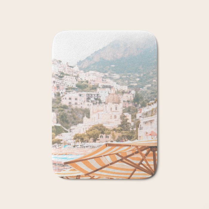 Positano, Italy Summer Time Photography Bath Mat Gallery Image 1