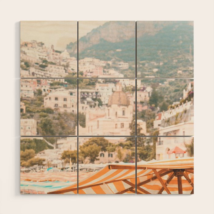 Positano, Italy Summer Time Photography Wood Wall Art Gallery Image 1