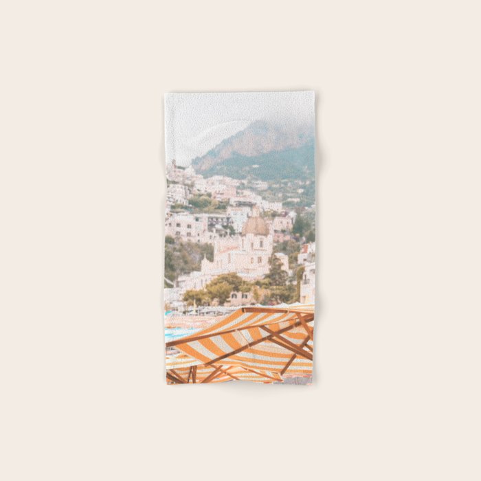 Positano, Italy Summer Time Photography Bath Towel Gallery Image 1