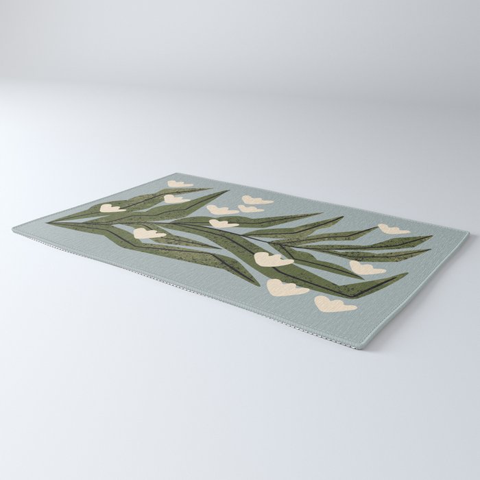 Reaching Tulips (Pale Blue) Rug Gallery Image 3