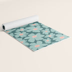 Retro Daisy - Green mood Yoga Mat Gallery Image 2