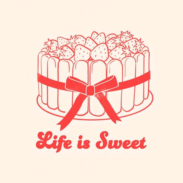 Preppy Strawberry Cake Coffee Mug Gallery Image 2