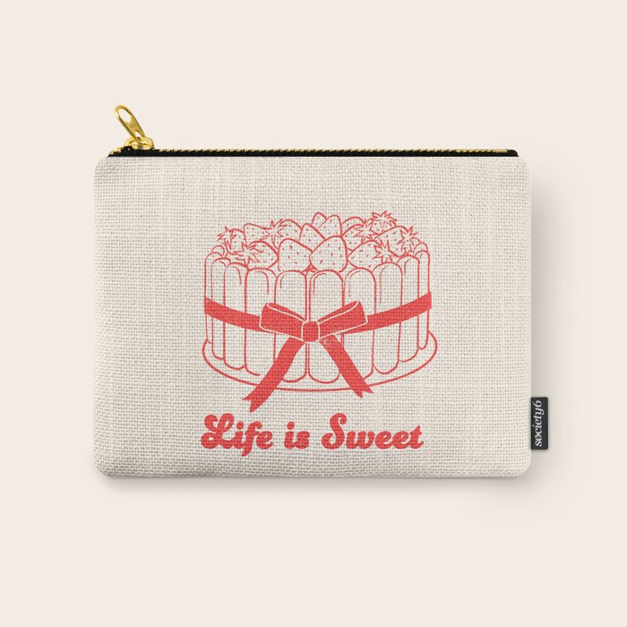 Preppy Strawberry Cake Carry All Pouch Gallery Image 1