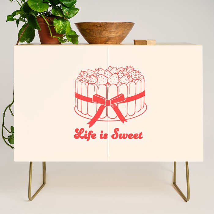 Preppy Strawberry Cake Credenza Gallery Image 1