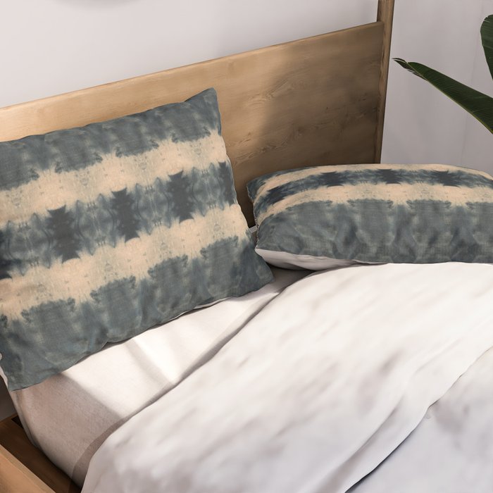 Shibori Shades of Indigo Pillow Sham Gallery Image 2