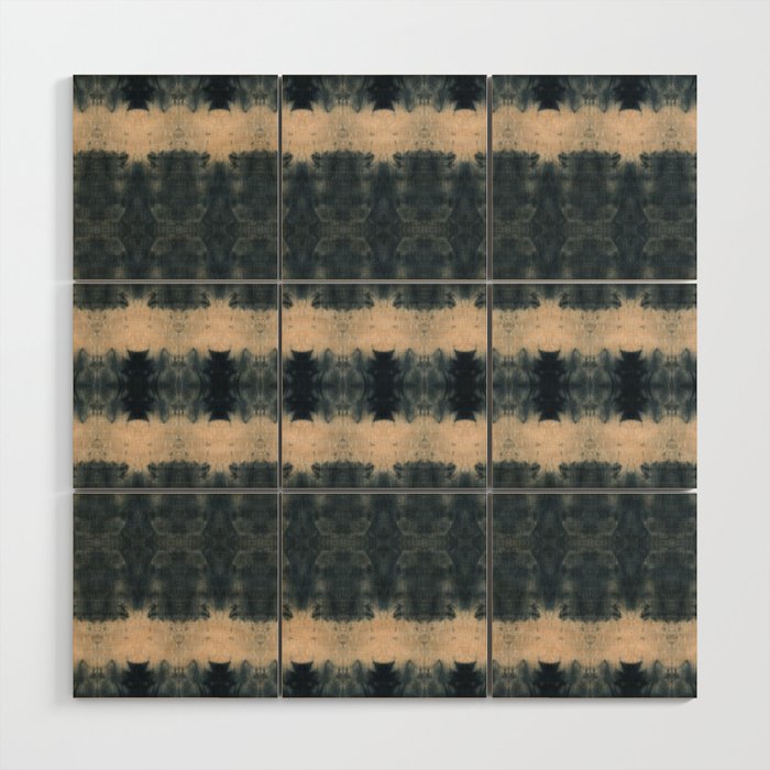 Shibori Shades of Indigo Wood Wall Art Gallery Image 1