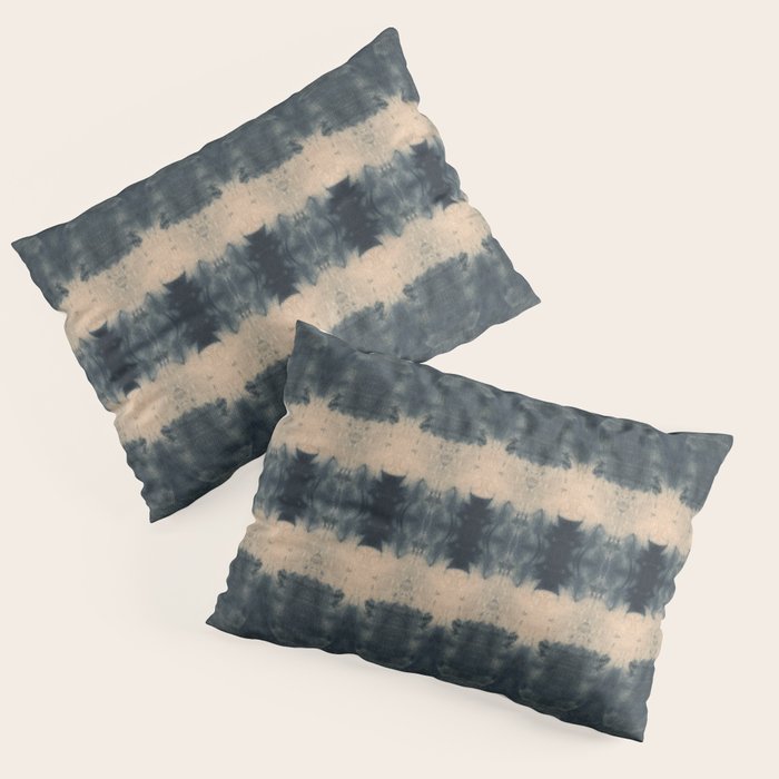 Shibori Shades of Indigo Pillow Sham Gallery Image 1