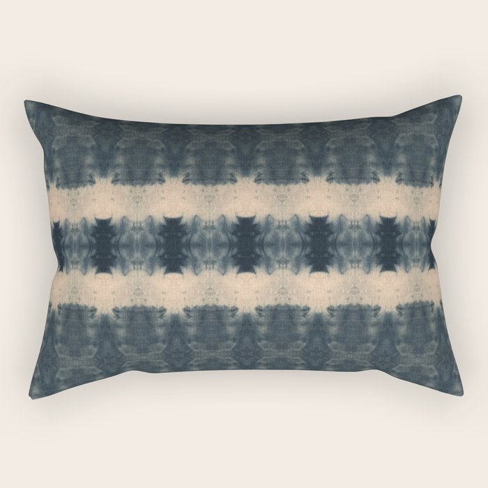 Shibori Shades of Indigo Rectangular Pillow Gallery Image 1