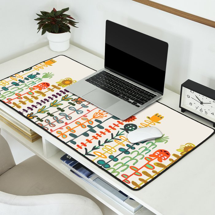 Happy garden Desk Mat Gallery Image 2