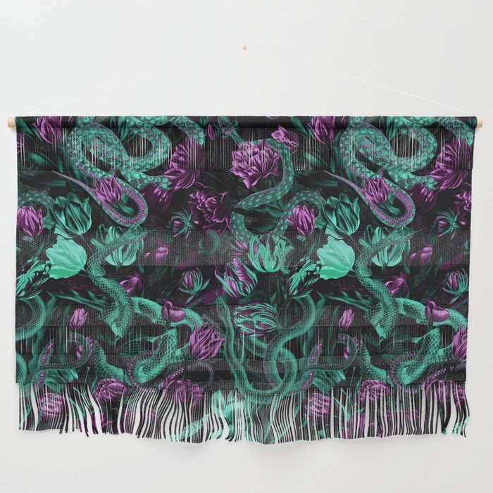 Floral and Snake Night Wall Hanging Gallery Image 1