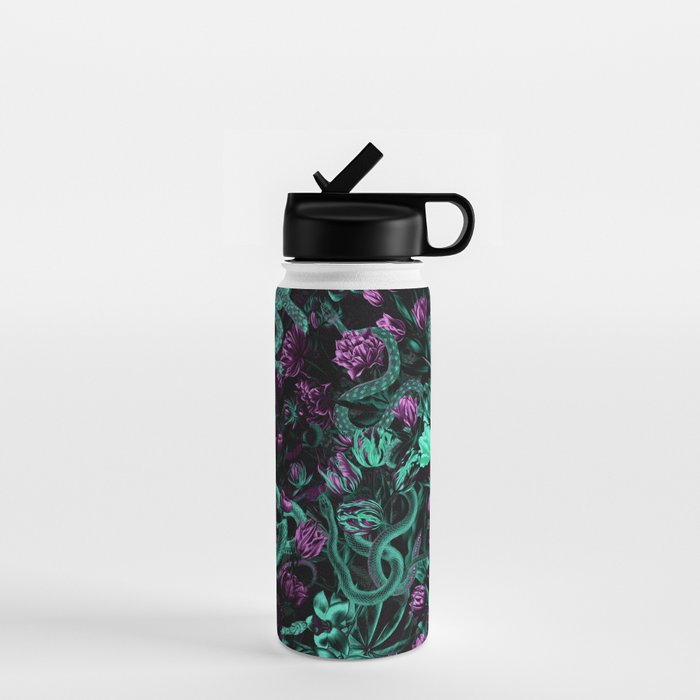Floral and Snake Night Water Bottle Gallery Image 1