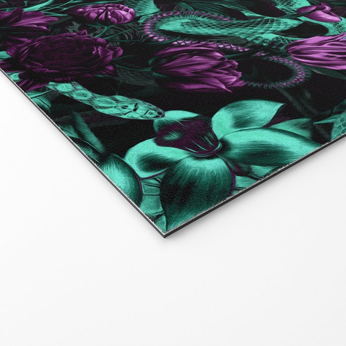 Floral and Snake Night Welcome Mat Gallery Image 2