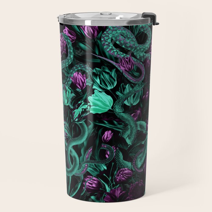Floral and Snake Night Travel Mug Gallery Image 2