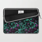 Floral and Snake Night Laptop Sleeve Gallery Image 2