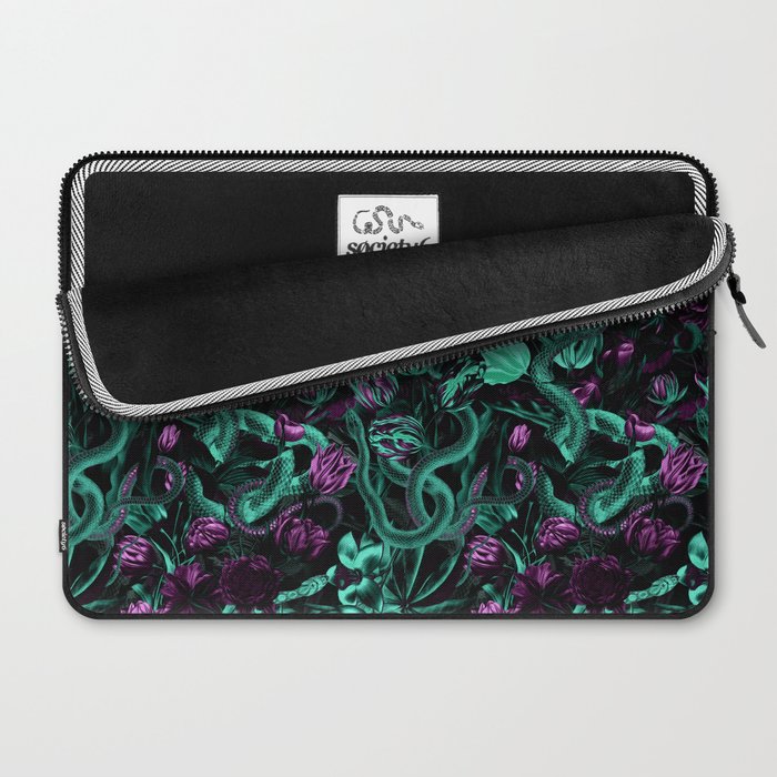 Floral and Snake Night Laptop Sleeve Gallery Image 2