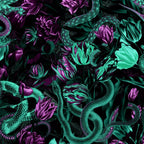 Floral and Snake Night Coffee Mug Gallery Image 2