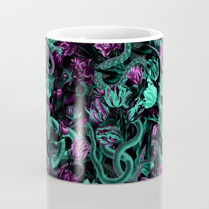 Floral and Snake Night Coffee Mug Gallery Image 4